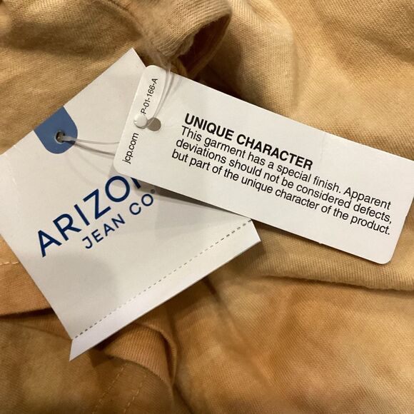 NWT Arizona Jean Company Big Sun Graphic Tie Dye T-shirt Large - Picture 6 of 8